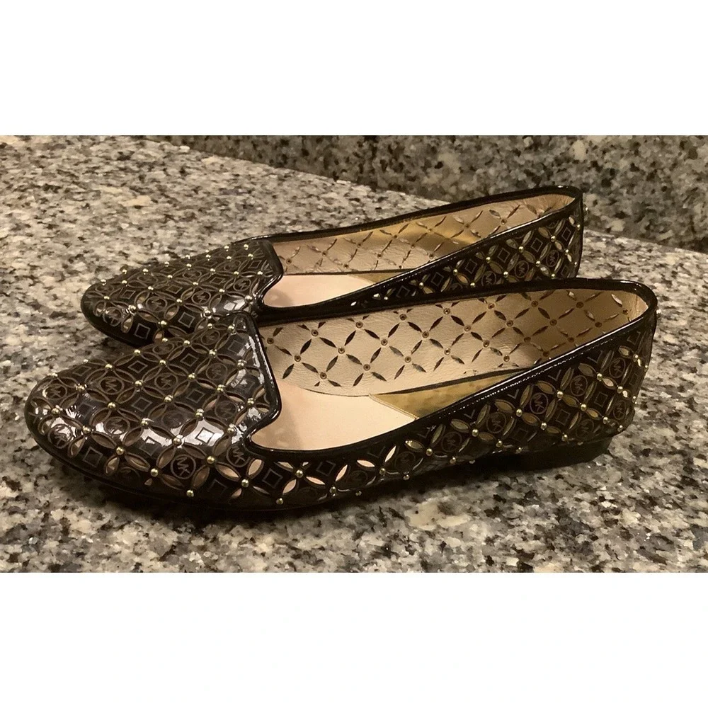 Michael Kors tan leather loafers Size 8.5M
